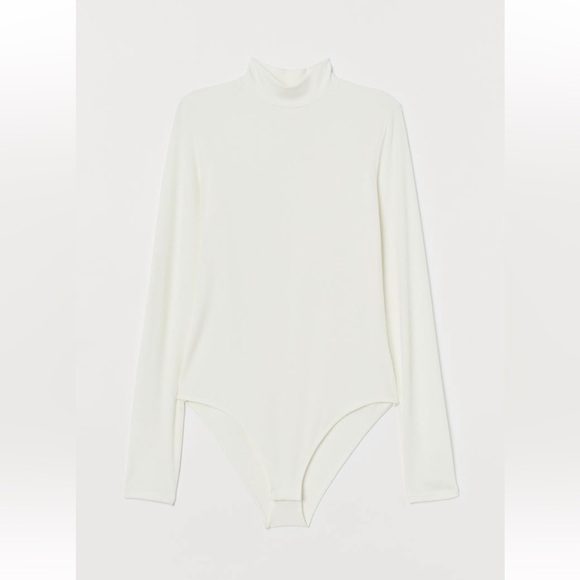 H&M Mock Turtleneck Bodysuit - M BNWT - Picture 2 of 5